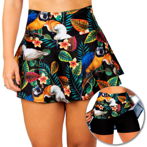 Vestido de Baño Bikini Falda Short PRAIE 2710 Control Abdomen