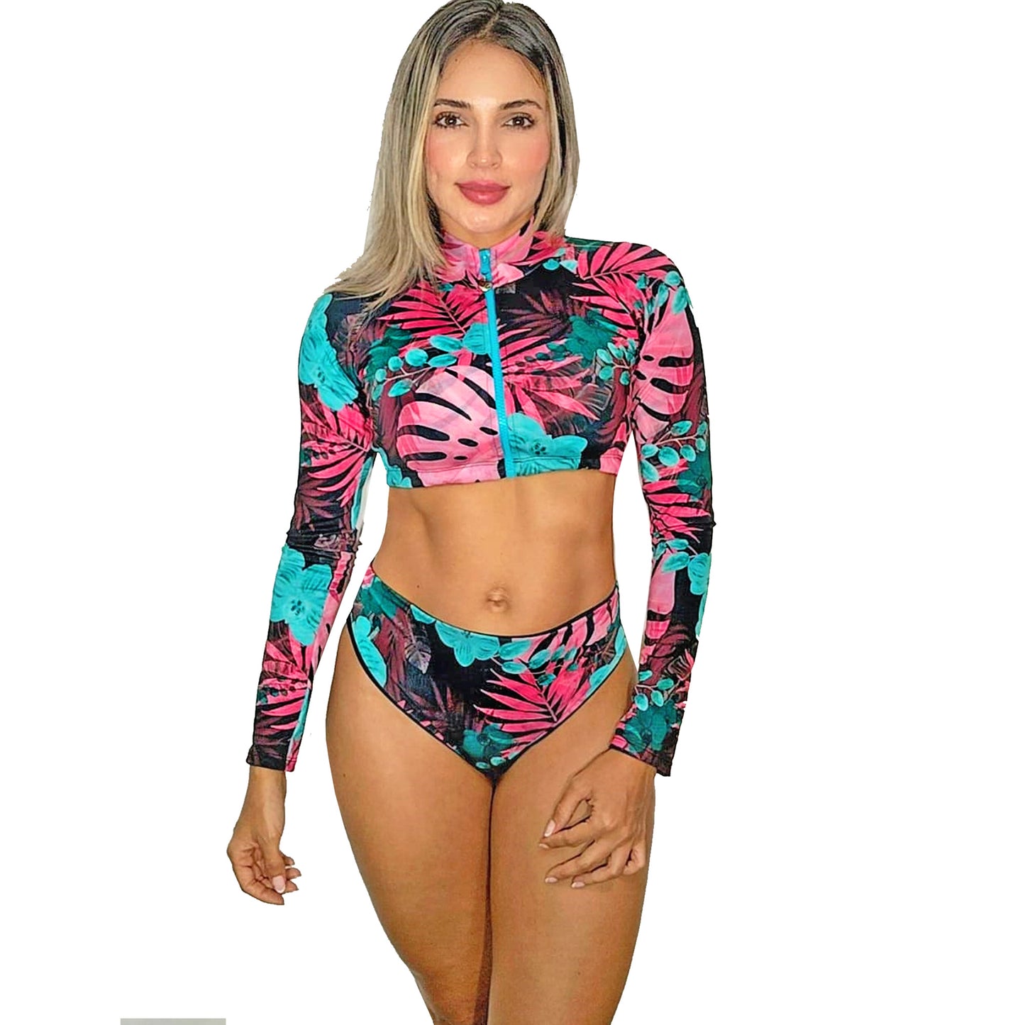 Vestido de Baño Bikini RETRO 2700 Manga Larga Doble Faz