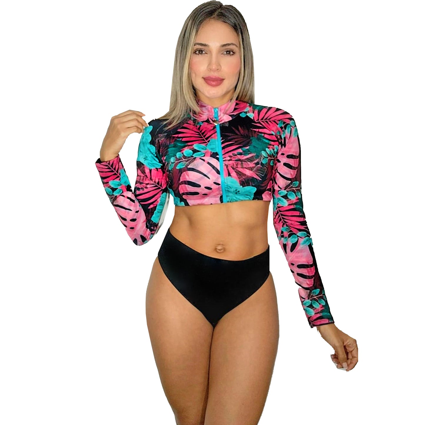 Vestido de Baño Bikini RETRO 2700 Manga Larga Doble Faz
