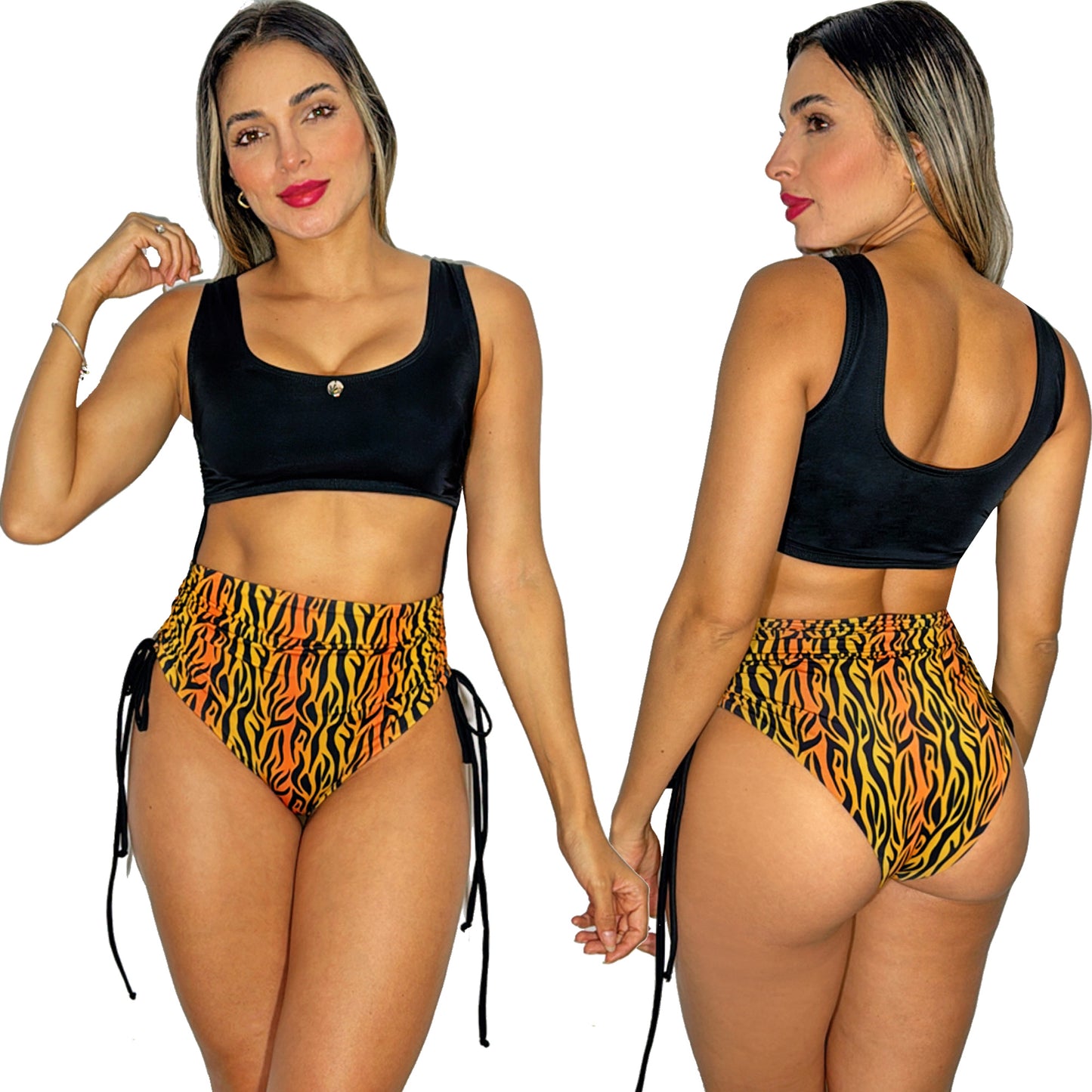 Vestido de Baño Enterizo PRAIE 2704Animal Trikini