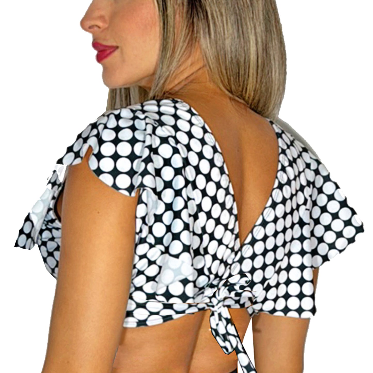 Top de Vestido de Baño PRAIE 2703A Escote Boleros