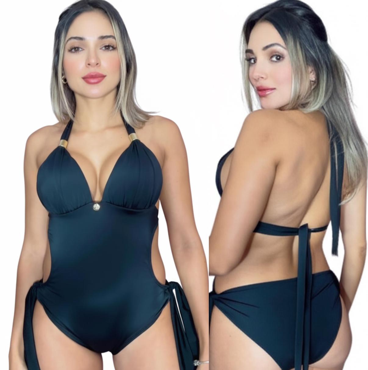 Vestidos De Baño Enterizos Trikinis Con Copas Praie 8013