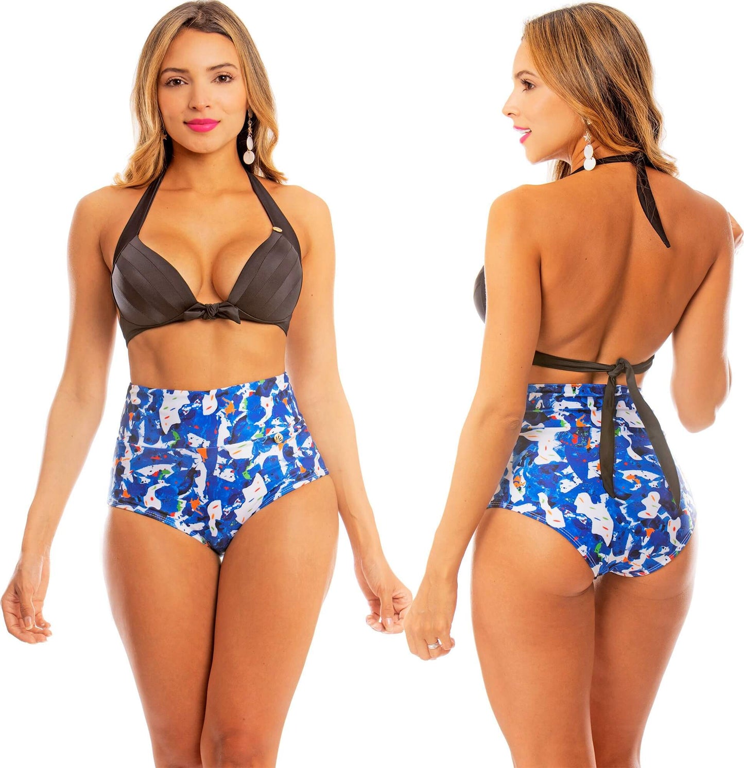 Panty Alto de Vestido de Baño PRAIE REF: 1920B Retro Control - Praie Vestidos de Baño