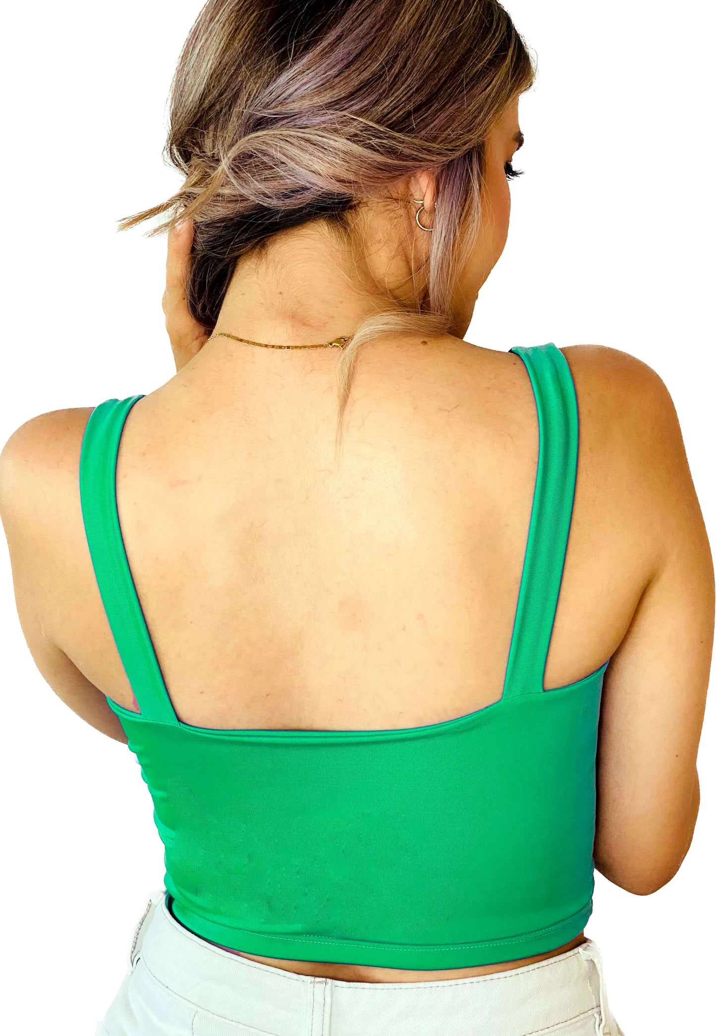 Blusa PRAIE REF: BL006 Verde Belice Crop Top Mujer - Praie Vestidos de Baño