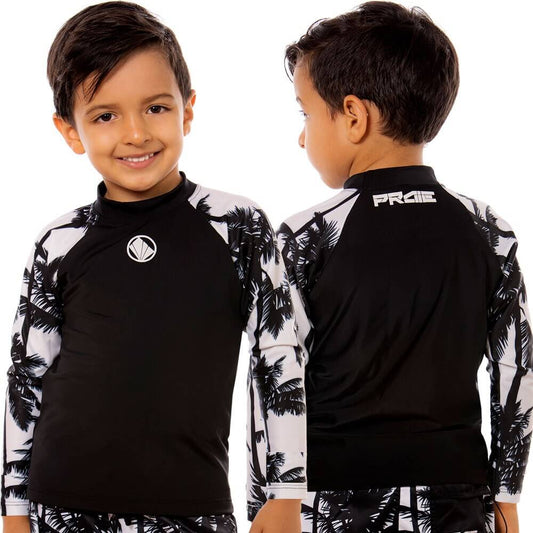 Buzo De Traje De Baño Niños Ref: 2014an Praie Manga Palmeras - Praie Vestidos de Baño