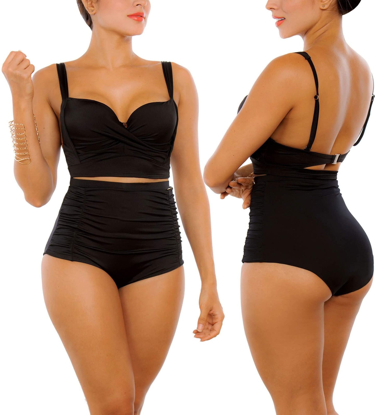 Panty Alto de Vestido de Baño PRAIE 1113B Class *Control Abdomen - Praie Vestidos de Baño