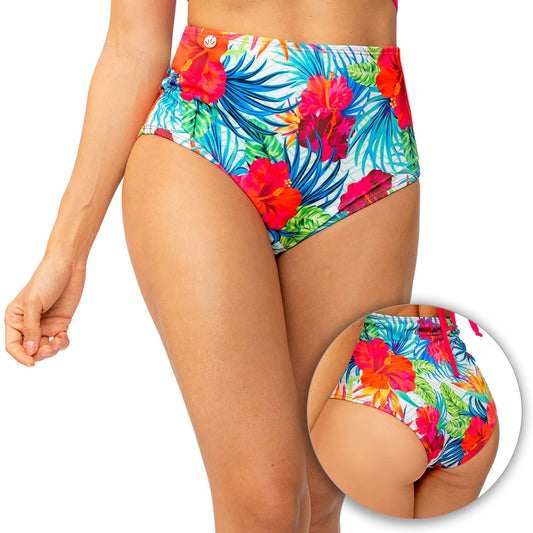 Panty Alto de Vestido de Baño PRAIE 1511B4 Biflora *Control Abdomen - Praie Vestidos de Baño