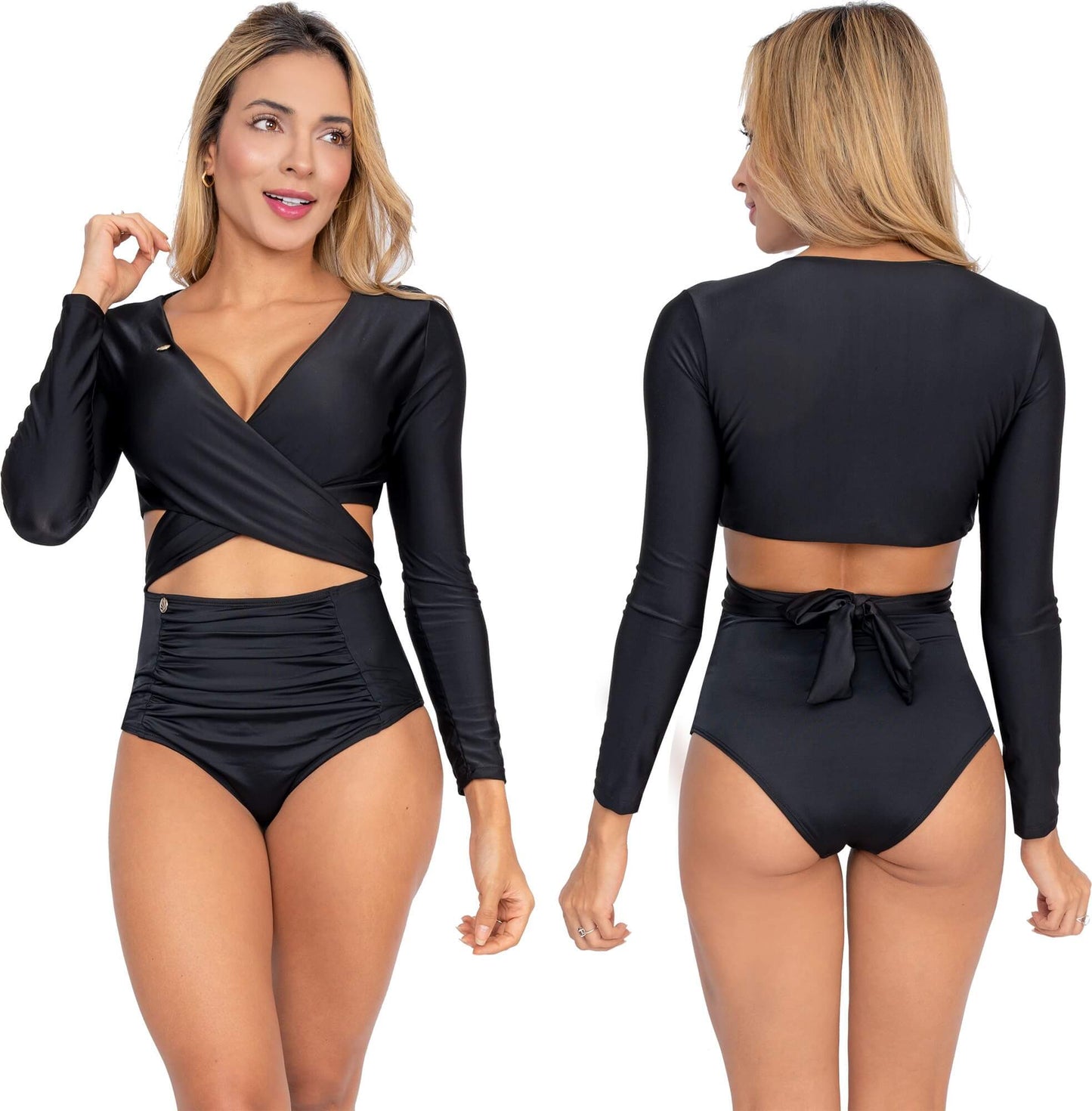 Panty Alto de Vestido de Baño PRAIE REF: 1621B Retro Recogido - Praie Vestidos de Baño