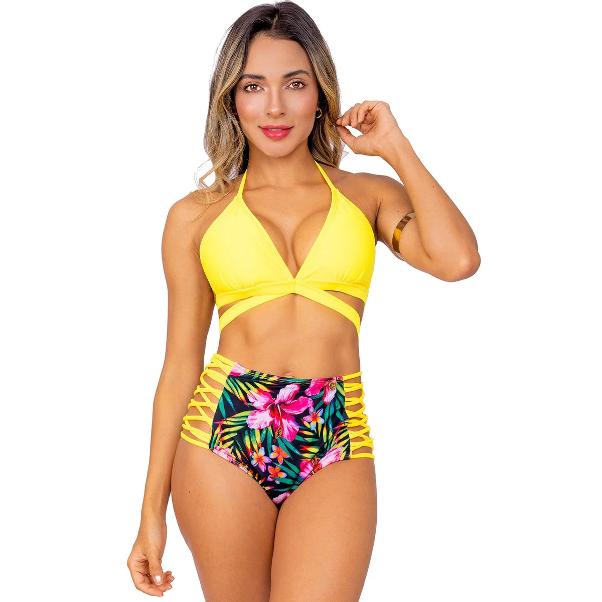 Vestido de Baño Bikini PRAIE REF: 1710 Flores Control Abdomen Praie Vestidos de Baño