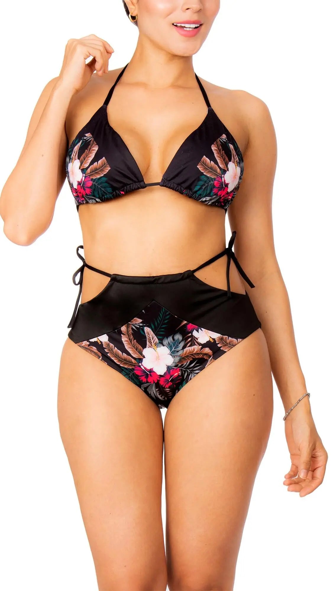 Vestido de Baño Bikini RETRO PRAIE REF: 2505 Amarre Flores Praie Vestidos de Baño