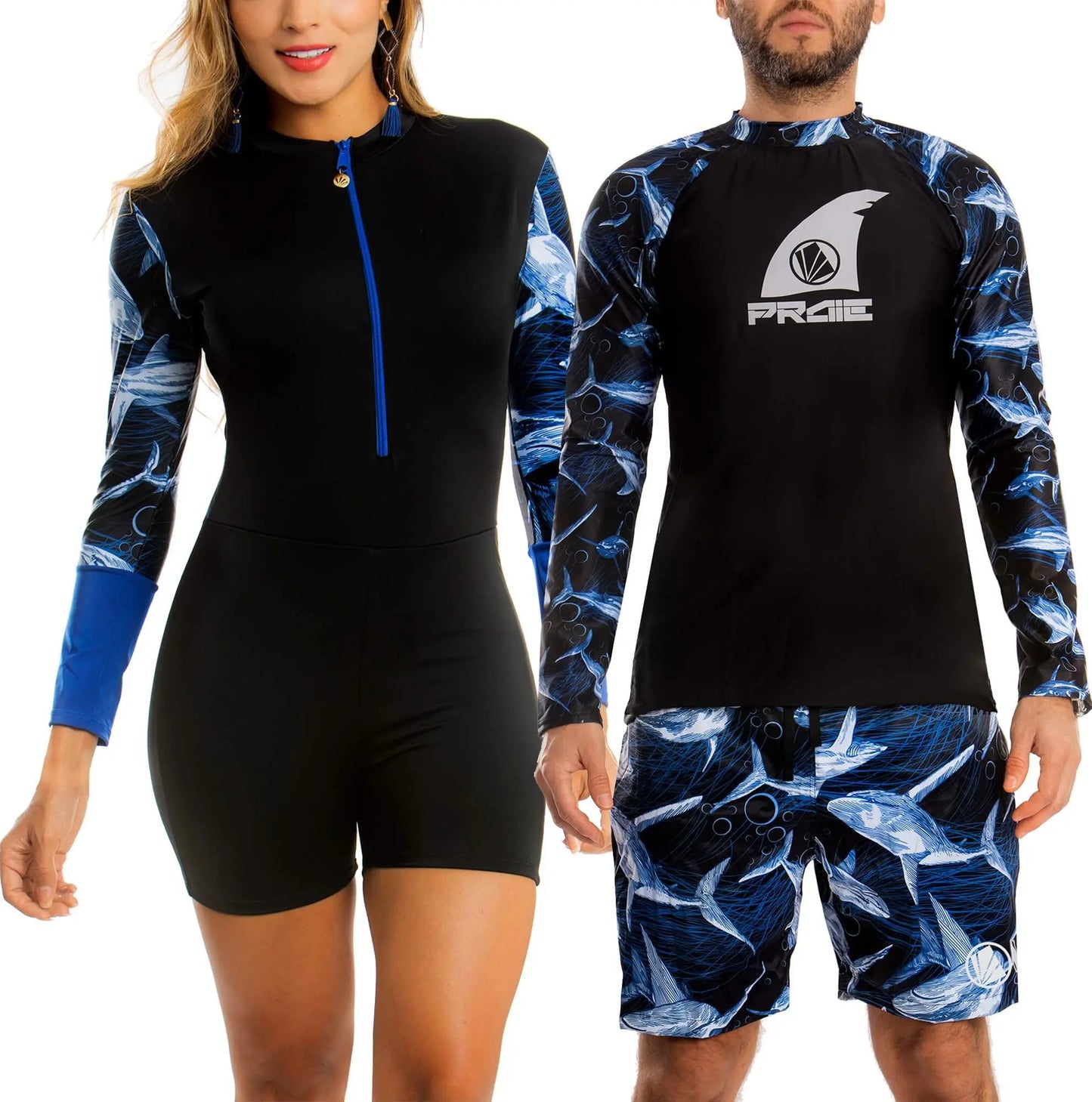 Vestido de Baño Enterizo PRAIE 2331 Manga Larga Short Control Praie Vestidos de Baño