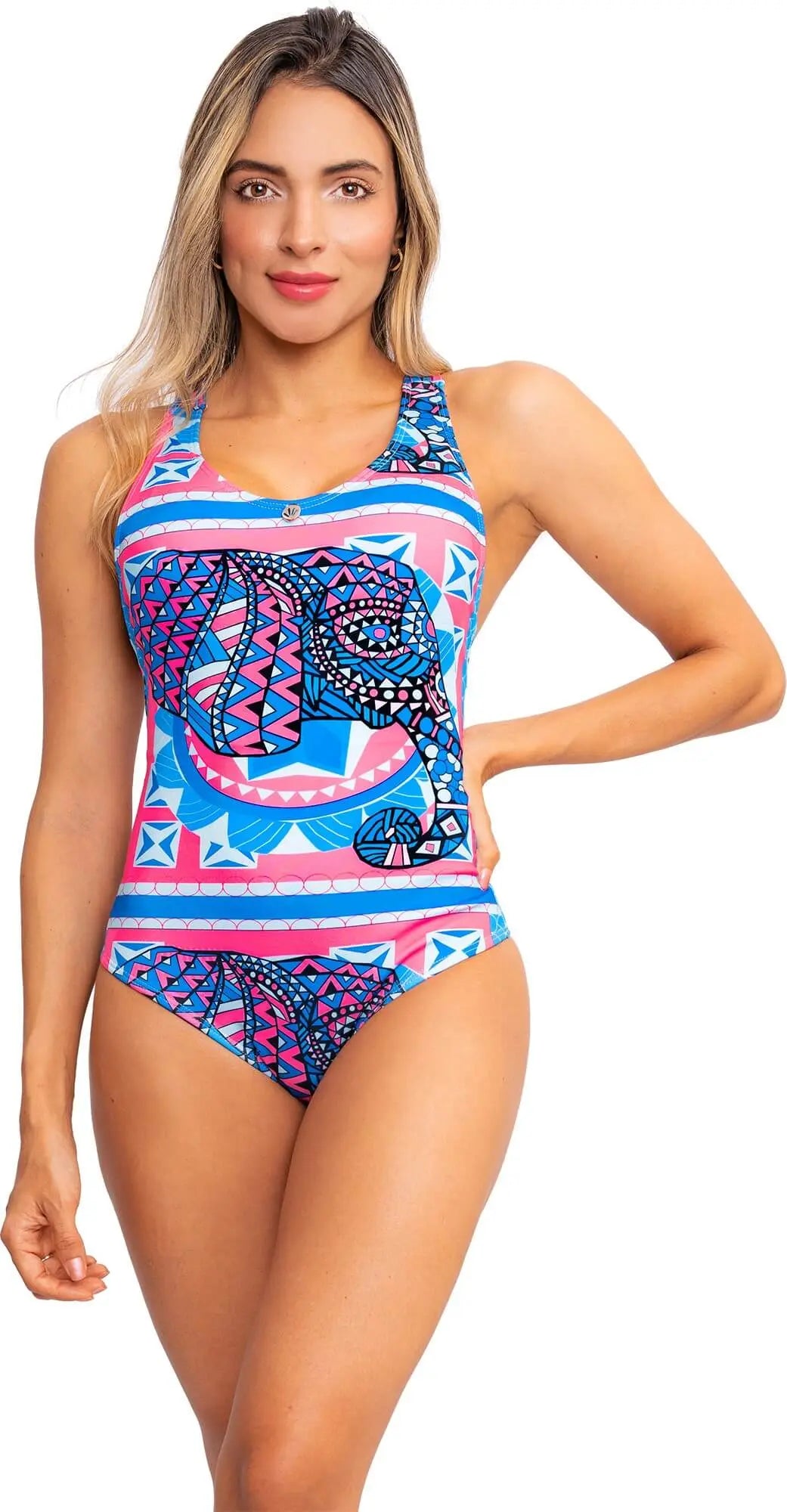 Vestidos De Baño Trajes Enterizos Con Copas Estampados 1906 Praie Vestidos de Baño