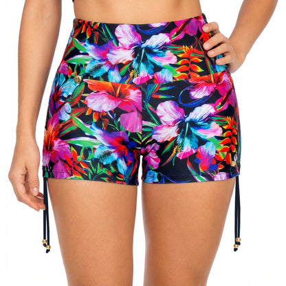 Panty Alto Vestido De Baño Traje Cachetero Bikini Short 0001