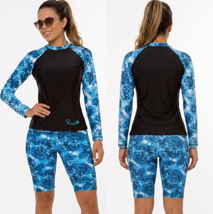 Vestido de Baño de dos piezas PRAIE 2036 Manga Larga