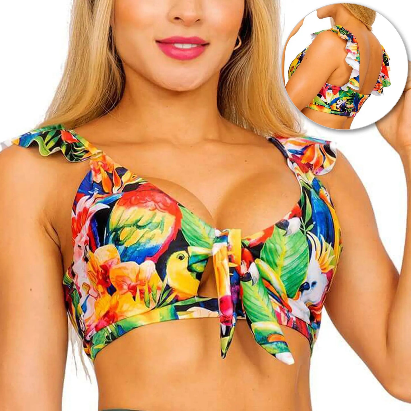 Top de Vestido de Baño PRAIE 2012A Pájaros Boleros