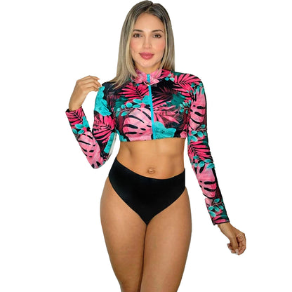 Vestido de Baño Bikini RETRO 2700 Manga Larga Doble Faz