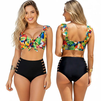 Vestido de Baño Bikini Panty Alto PRAIE 2711 Control Abdomen