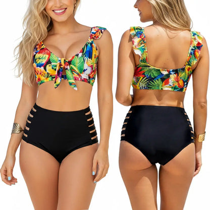 Vestido de Baño Bikini Panty Alto PRAIE 2711 Control Abdomen