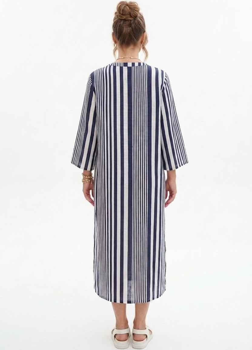 Vestido Blusón Salida de Baño PRAIE 2716 Rayas Ropa de Playa