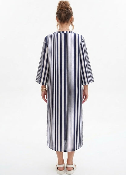 Vestido Blusón Salida de Baño PRAIE 2716 Rayas Ropa de Playa