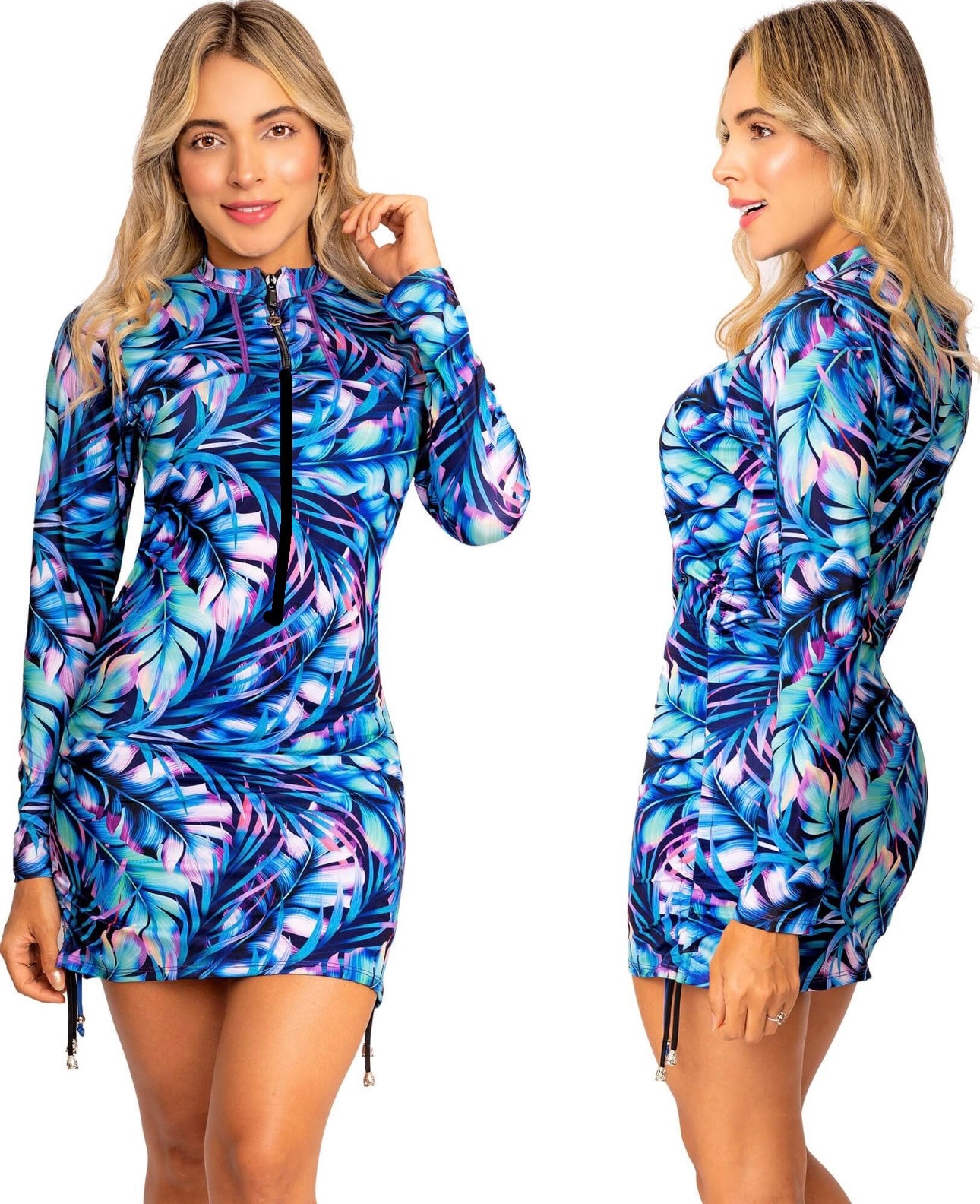 Buzo de Vestido de Baño PRAIE REF: 2332APlumas Blusa Vestido Ajustable