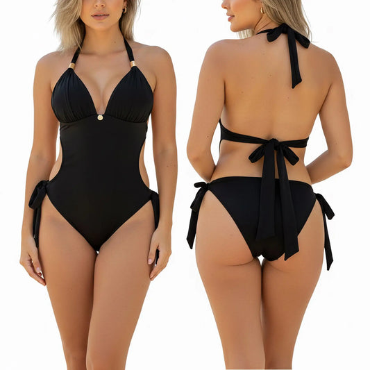 Vestidos De Baño Enterizos Trikinis Con Copas Praie 8013