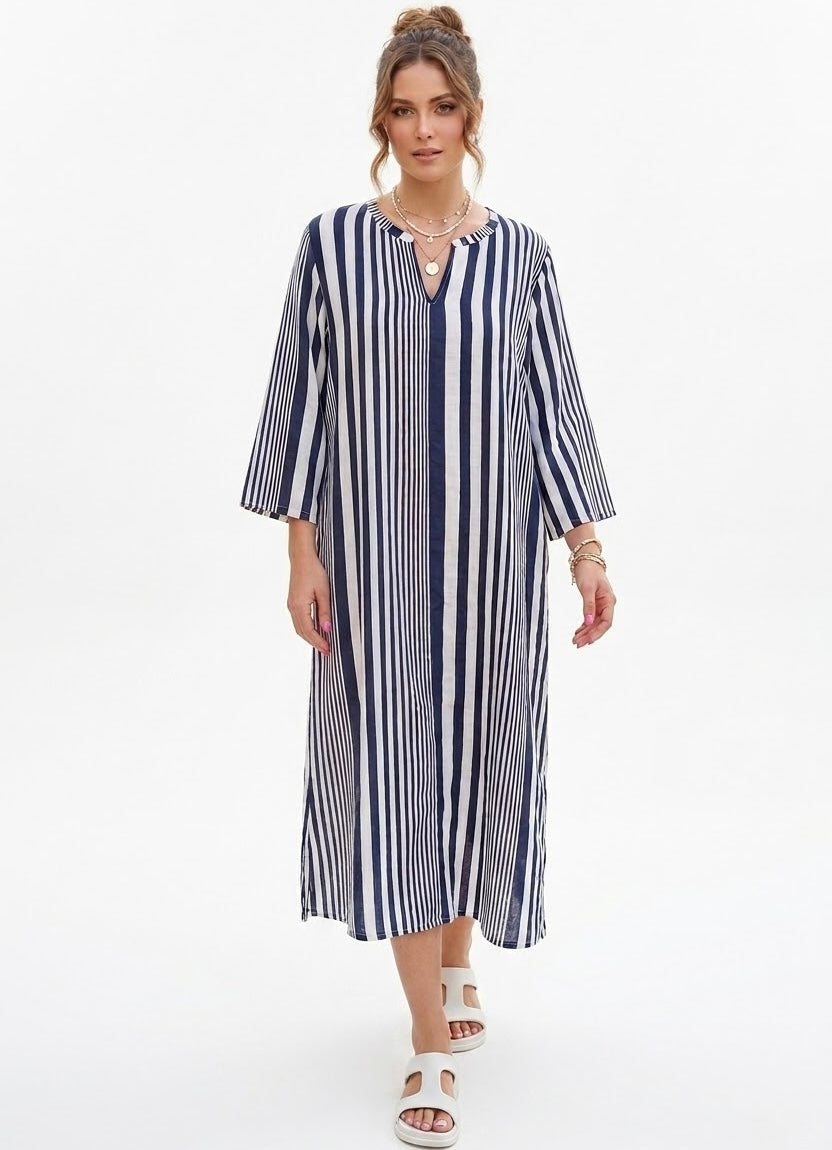 Vestido Blusón Salida de Baño PRAIE 2716 Rayas Ropa de Playa