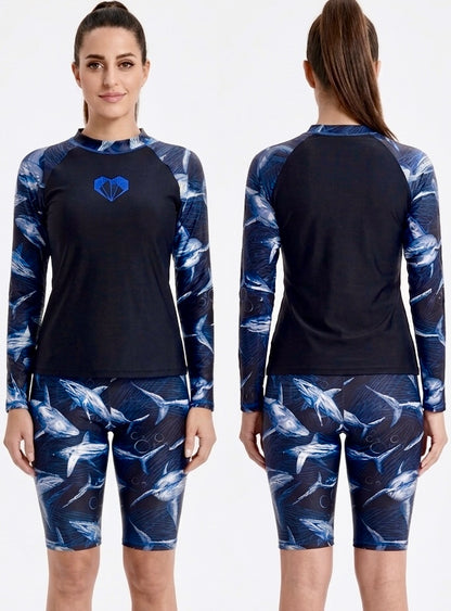 Vestido de Baño de dos piezas PRAIE 2035 Manga Larga