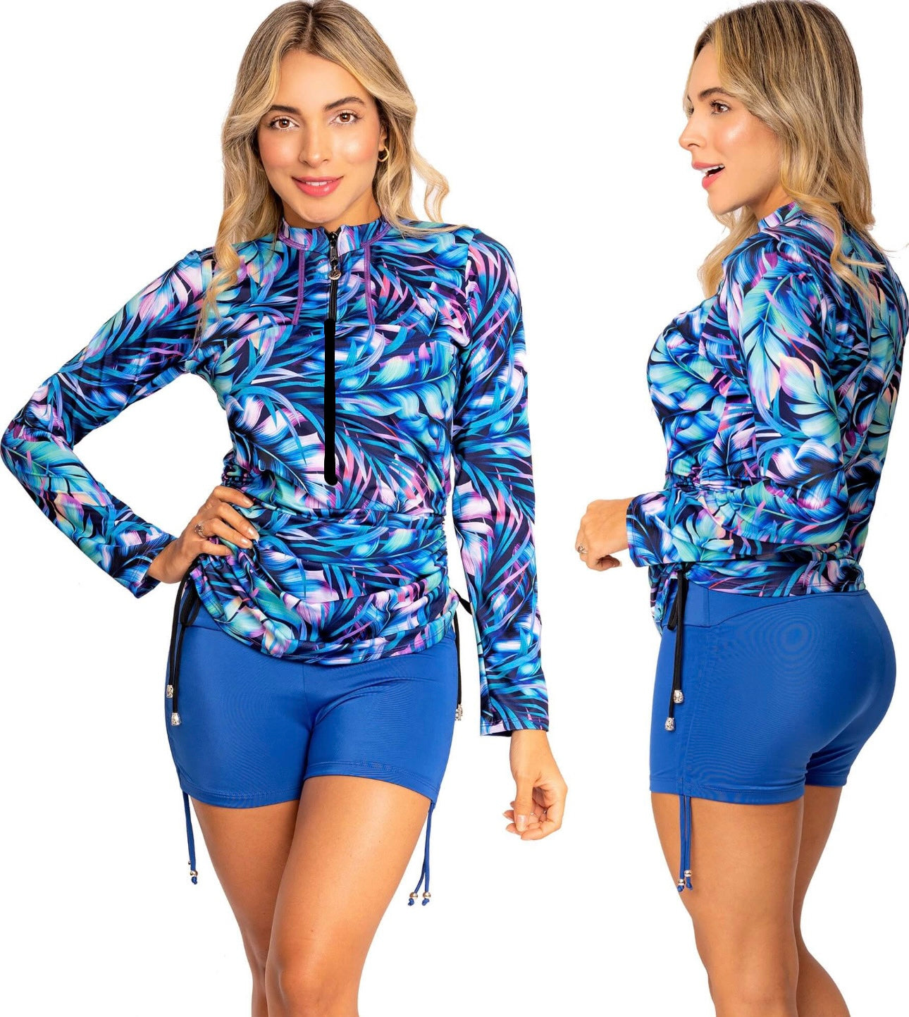 Buzo de Vestido de Baño PRAIE REF: 2332APlumas Blusa Vestido Ajustable