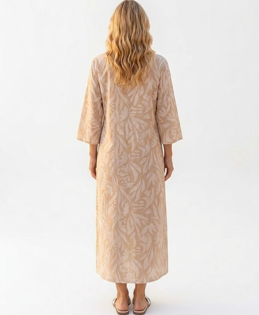 Vestido Blusón Salida de Baño PRAIE 2716 kaki Ropa de Playa