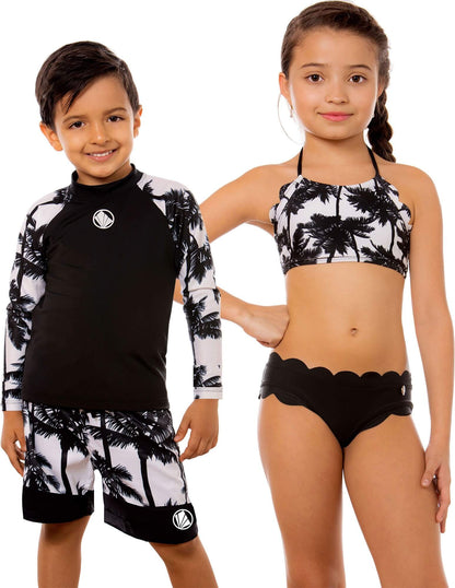 Buzo De Traje De Baño Niños Ref: 2014an Praie Manga Palmeras - Praie Vestidos de Baño