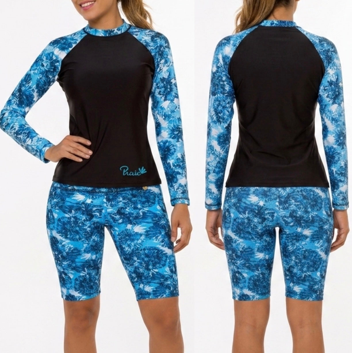 Vestido de Baño de dos piezas PRAIE 2036 Manga Larga