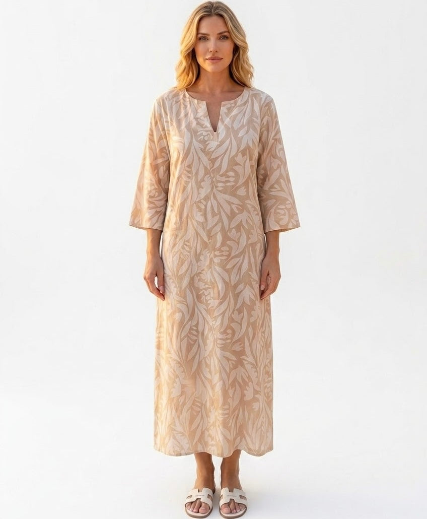 Vestido Blusón Salida de Baño PRAIE 2716 kaki Ropa de Playa
