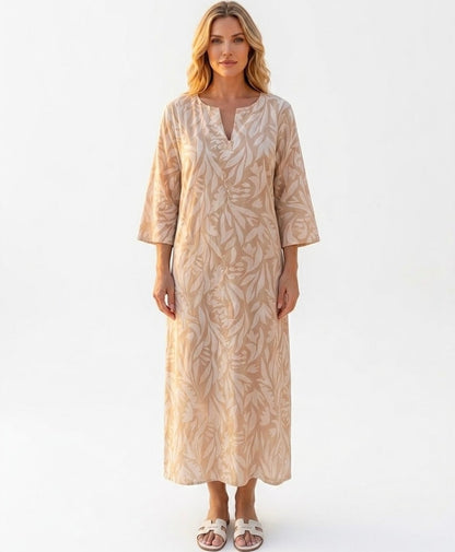 Vestido Blusón Salida de Baño PRAIE 2716 kaki Ropa de Playa