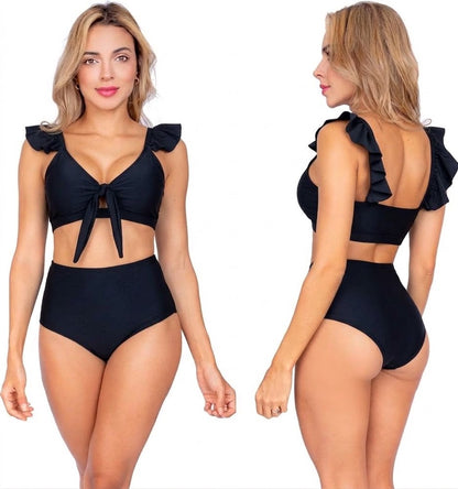 Top de Vestido de Baño PRAIE 2012A Negro Boleros