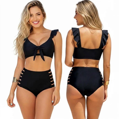 Top de Vestido de Baño PRAIE 2012A Negro Boleros