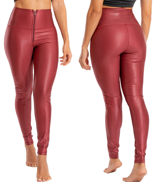 Leggins PRAIE LG002 Efecto cuero levanta cola - Praie Vestidos de Baño