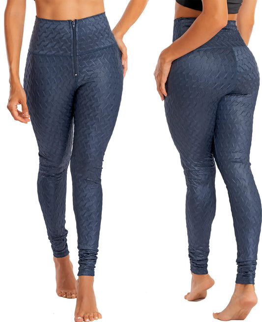 Leggins PRAIE LG003 Efecto cuero levanta cola - Praie Vestidos de Baño