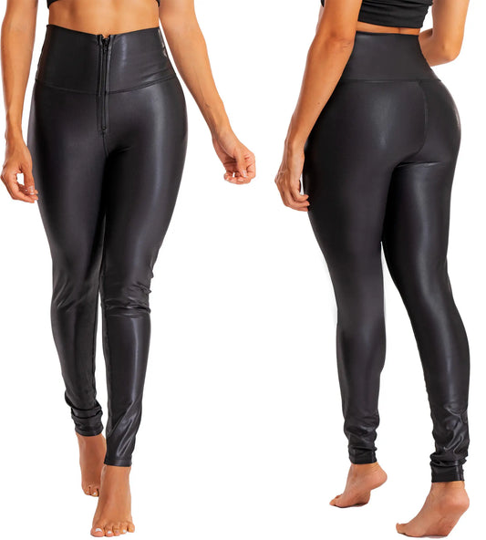 Leggins PRAIE LG009 Efecto cuero levanta cola - Praie Vestidos de Baño