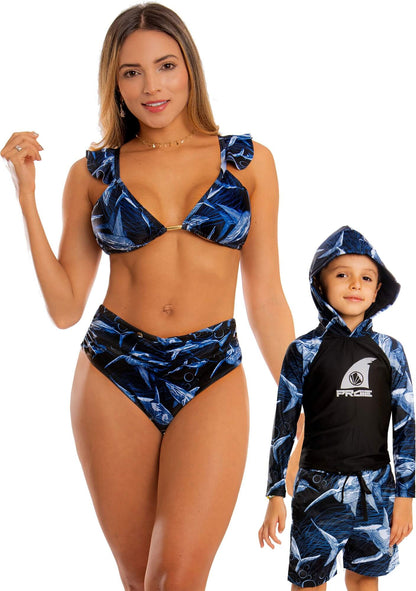 Pantaloneta de Baño Niños PRAIE REF: 2334BN Tiburones Filtro - Praie Vestidos de Baño