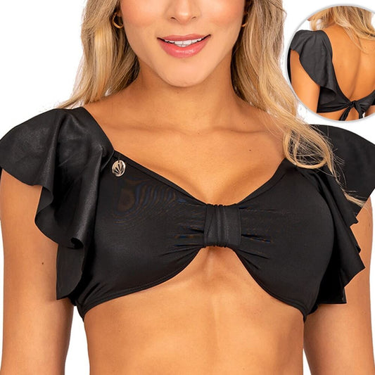 Top de Vestido de Baño PRAIE 2116A Decorosa Mangas Boleros - Praie Vestidos de Baño