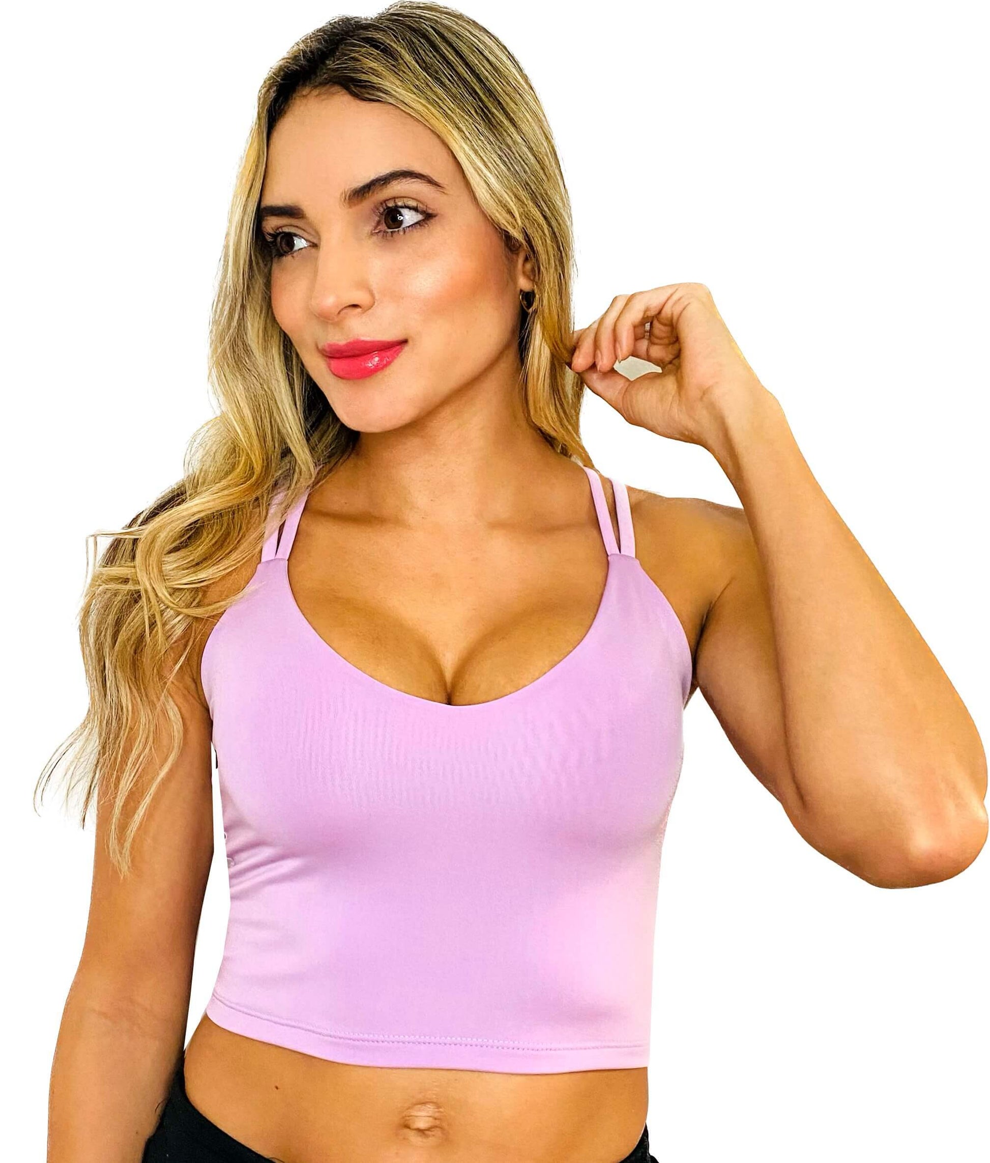 Blusa PRAIE REF: BL003 Lila Venecia Crop Top Mujer - Praie Vestidos de Baño