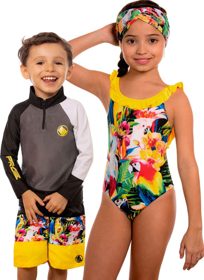 Buzo De Traje De Baño Niños Praie Ref: 2016an Original Manga - Praie Vestidos de Baño