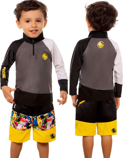 Buzo De Traje De Baño Niños Praie Ref: 2016an Original Manga - Praie Vestidos de Baño