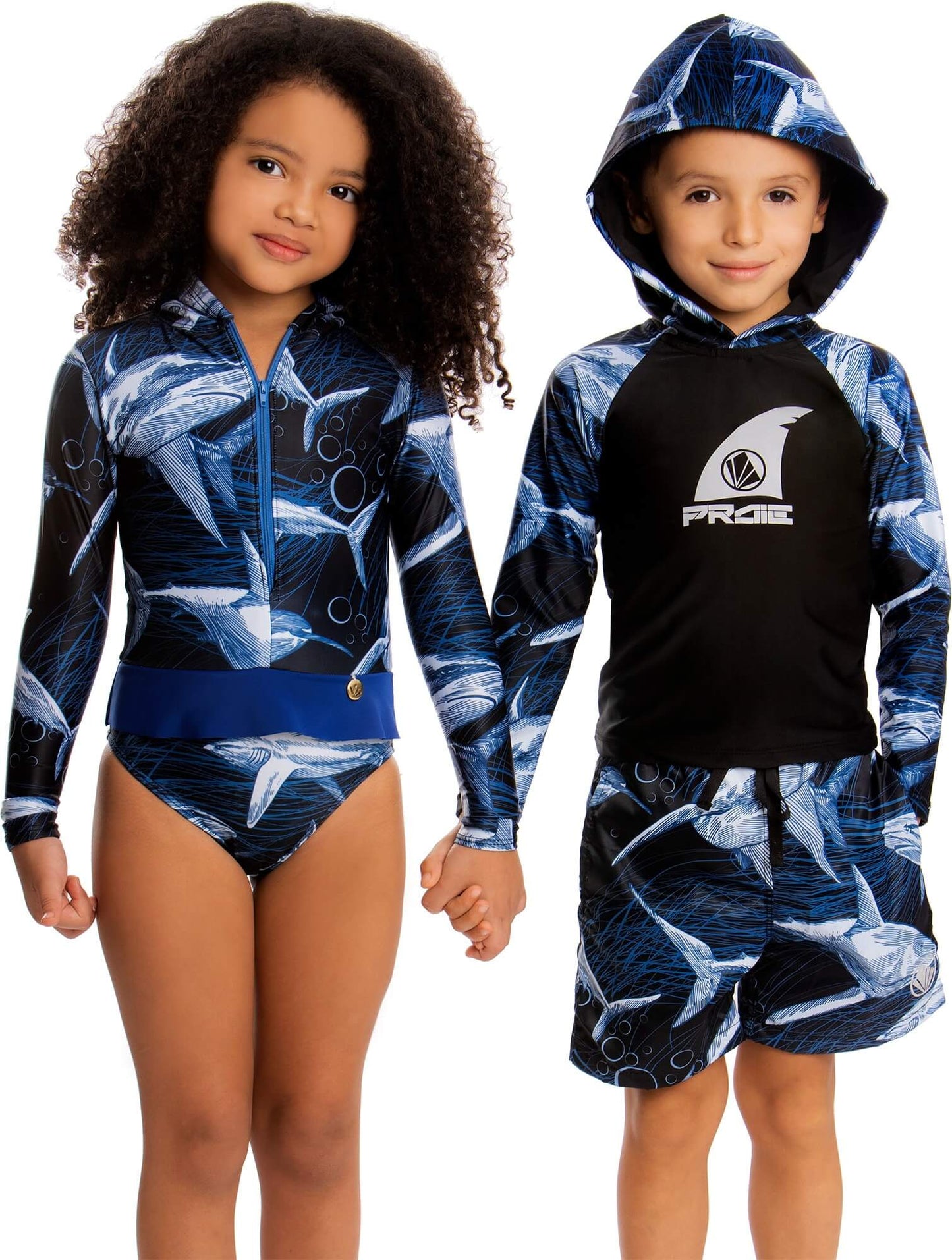 Pantaloneta de Baño Niños PRAIE REF: 2334BN Tiburones Filtro - Praie Vestidos de Baño