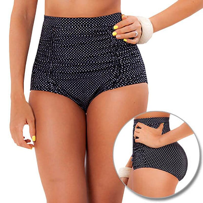 Panty PRAIE REF: 1015B1 Retro Puntos (Negro/Blanco) - Praie Vestidos de Baño