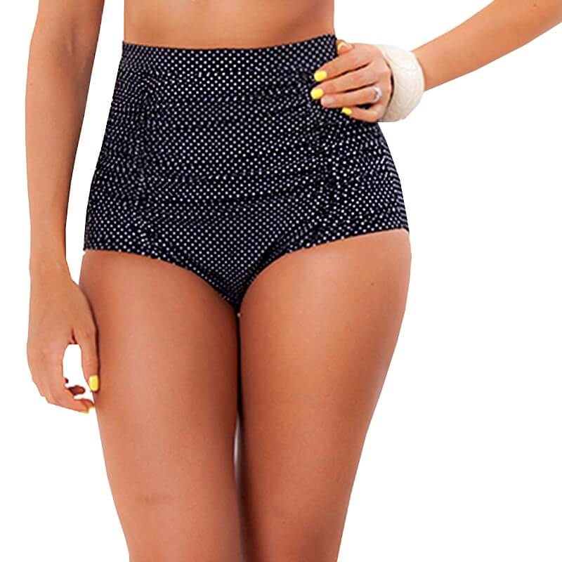 Panty PRAIE REF: 1015B1 Retro Puntos (Negro/Blanco) - Praie Vestidos de Baño